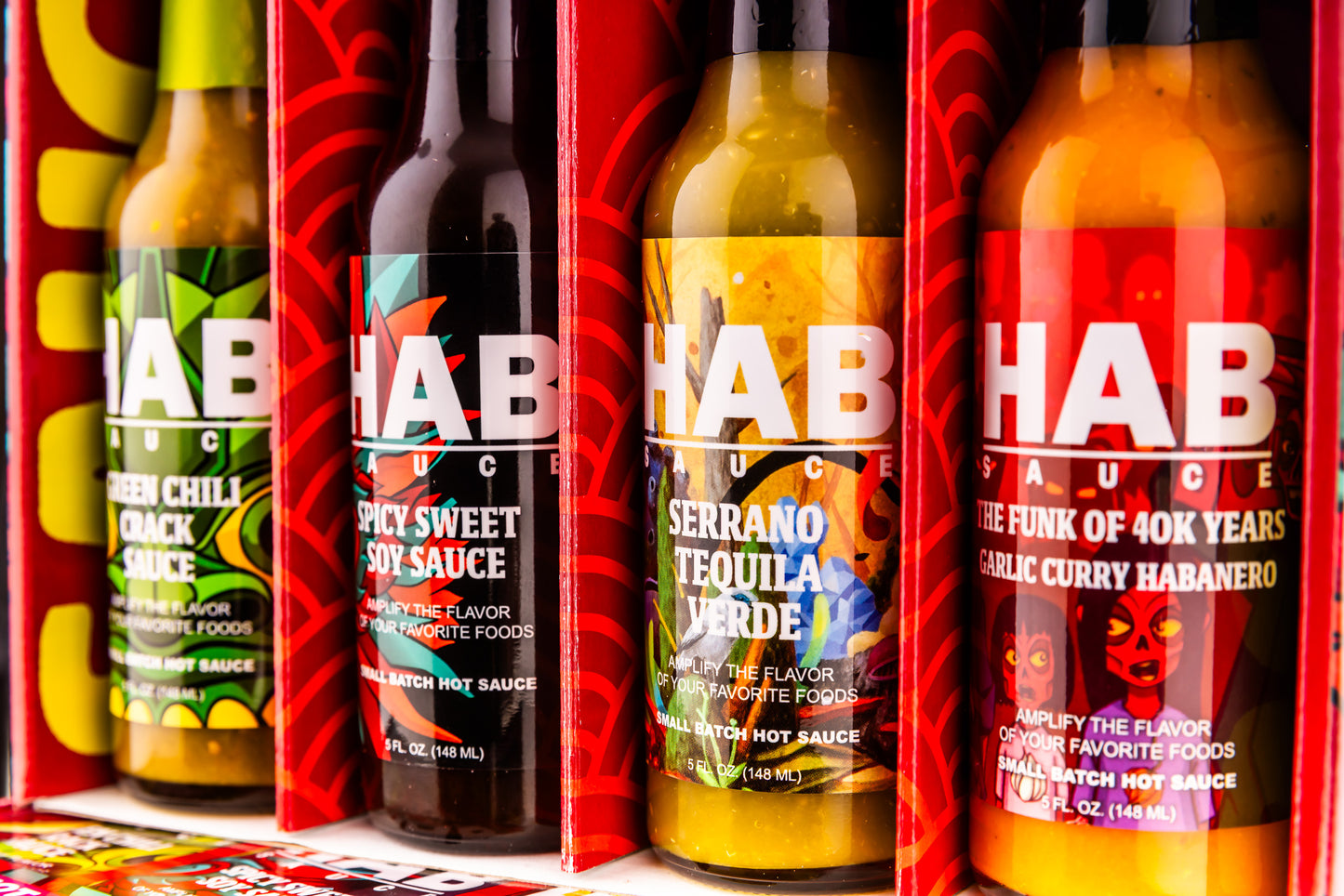 HAB Sauce Customizable 4 Pack Box